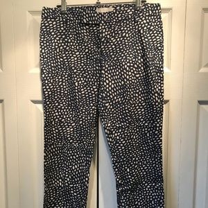 Gap Slim Cropped Patterned Stretch Pants
